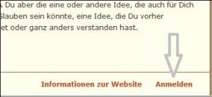 Link zum Anmelden